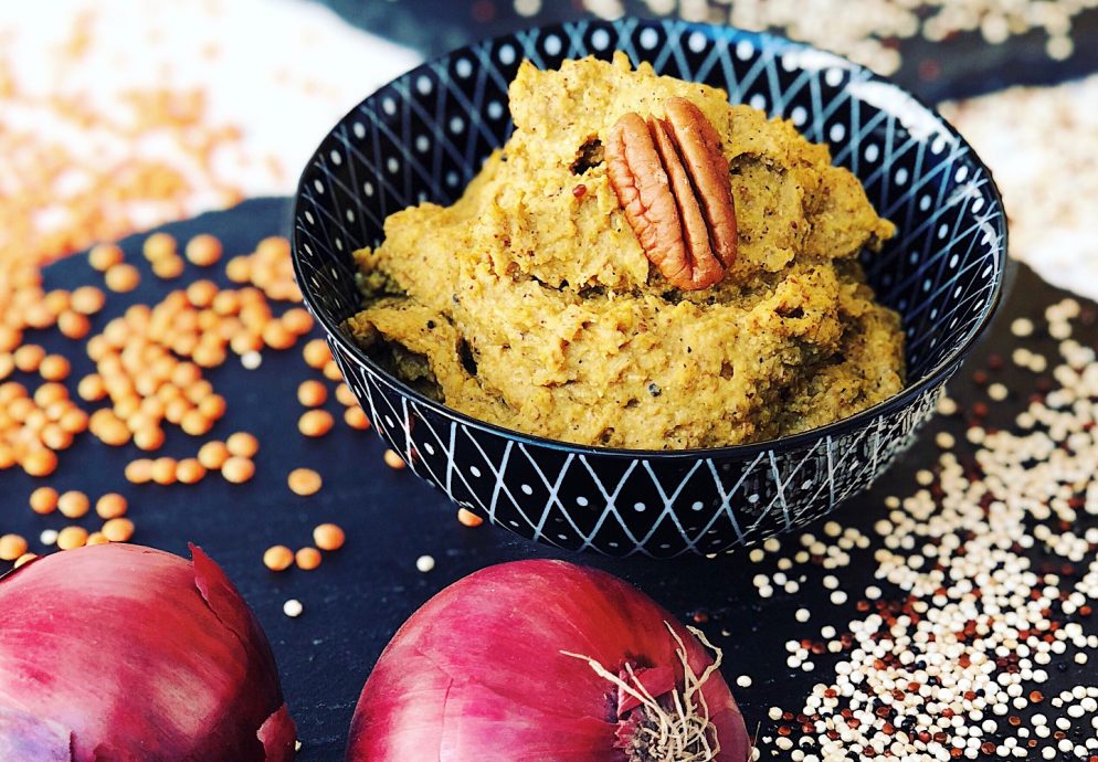 Linsenaufstrich mit Quinoa und Curry